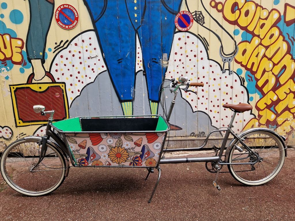 Vélo cargo artisannal reconditionné et éligible aux aides de la région IDF