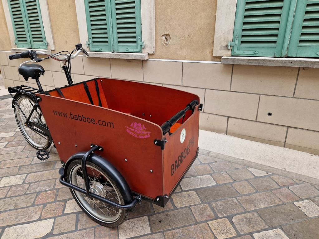 Vélo cargo triporteur Babboe Big éligible aux aides de la région IDF