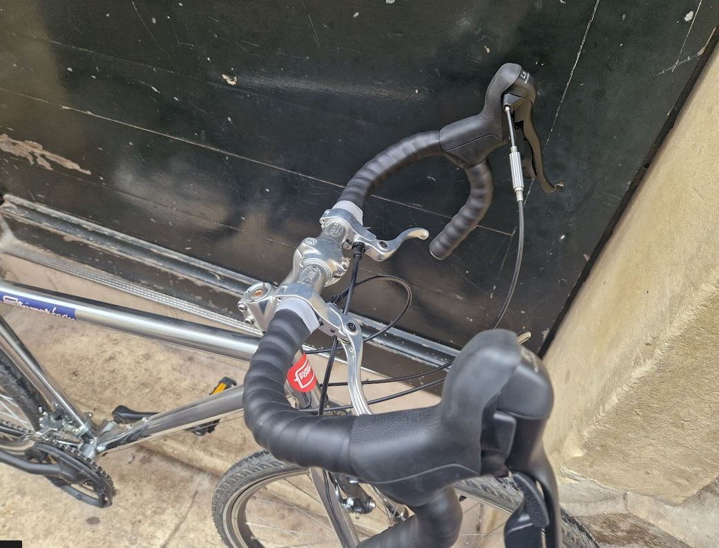 Randonneuse gravel chromée reconditionnée