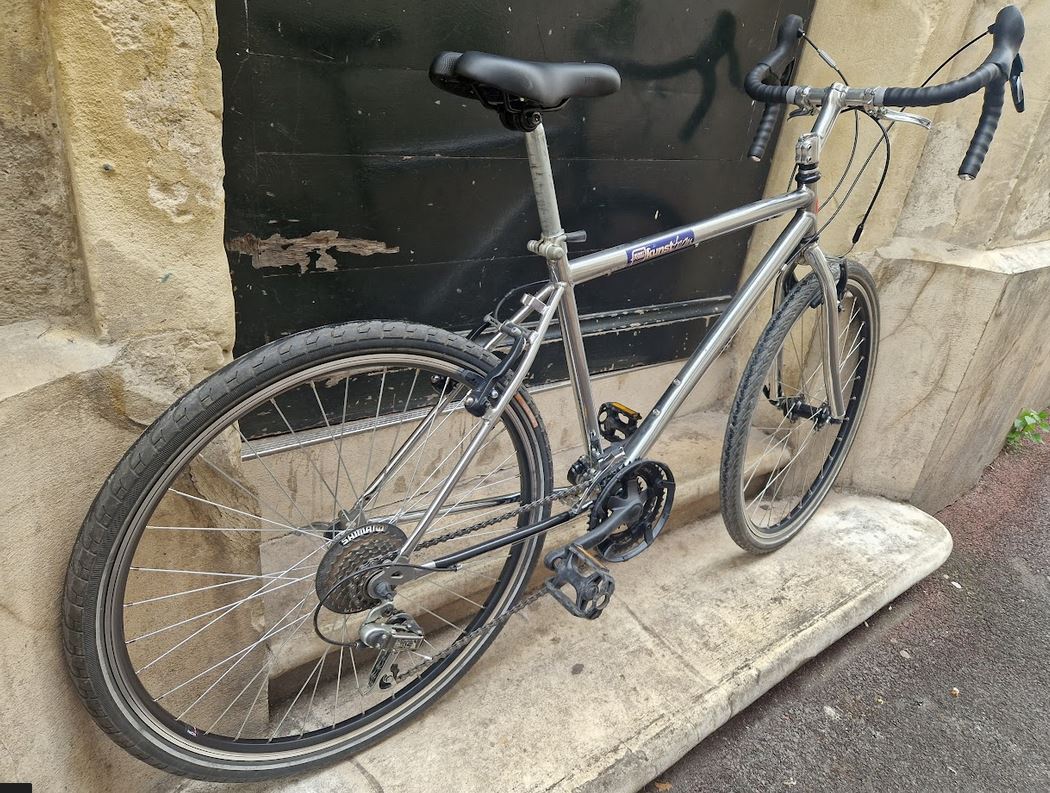 Randonneuse gravel chromée reconditionnée