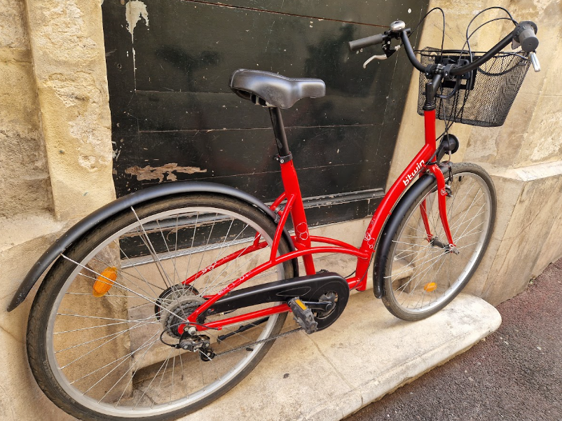 Vélo de ville femme Elops reconditionné taille L