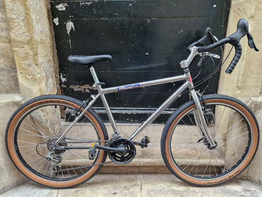 Randonneuse gravel chromée reconditionnée