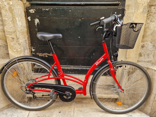 Vélo de ville femme Elops reconditionné taille L