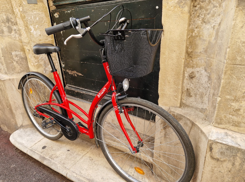 Vélo de ville femme Elops reconditionné taille L